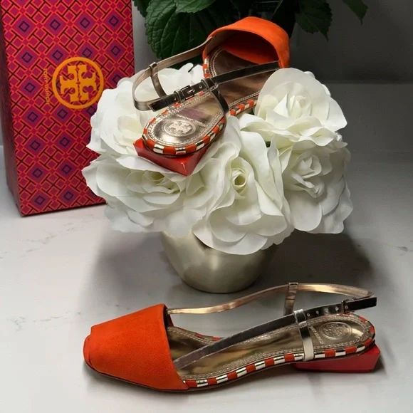 Tory Burch Orange Women's Sandals - Picture 4 of 8